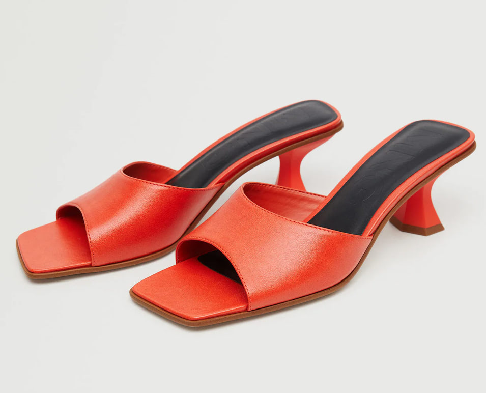 Heel non-structured sandals